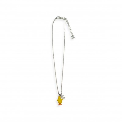 CHANEL DOUBLE C LITTLE YELLOW CHICK NECKLACE 